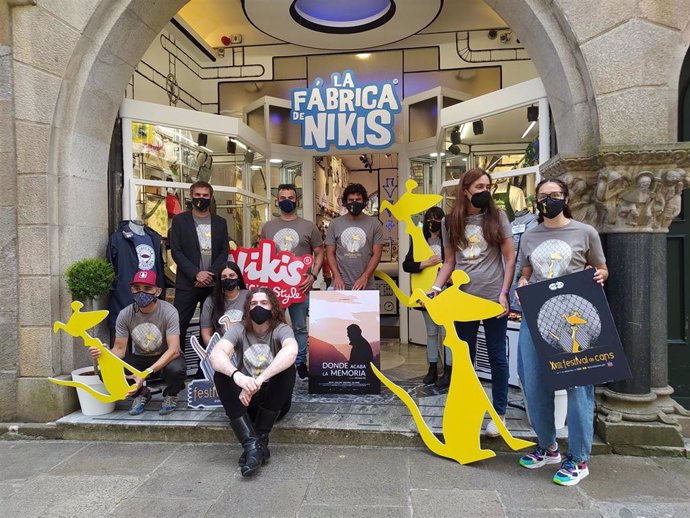 Presentación de la XVIII edición del Festival de Cans en la Fábrica de Nikis (Santiago de Compostela) este miércoles 14 de julio.