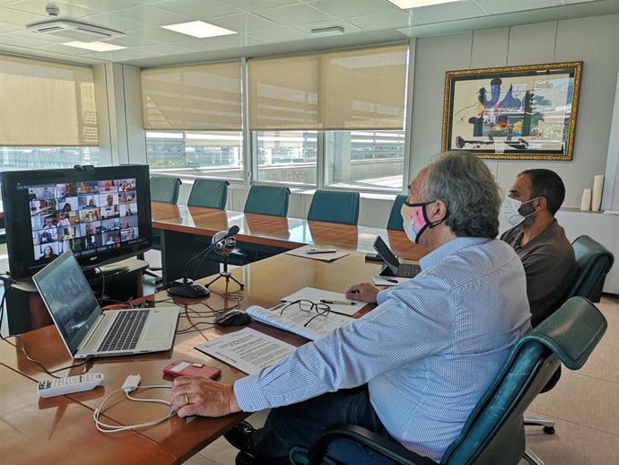 El conseller de Educación y Formación Profesional del Govern balear, Martí March, durante la reunión del pleno del Consejo General de Formación Profesional.