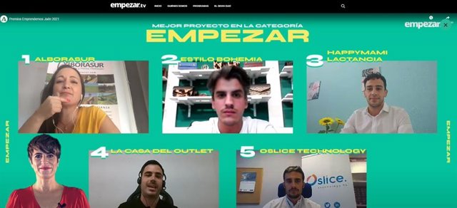 Gala virtual de los Premios Emprendemos 2021.