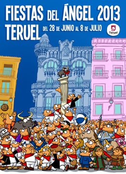 El cartel 'Todos con la Fiesta' de 2013 ha sido elegido el mejor cartel de las Fiestas del Ángel.
