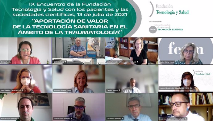 IX Encuentro de la Fundación Tecnología y Salud con Pacientes y Sociedades Científicas: Aportación de valor de la Tecnología Sanitaria en el ámbito de la Traumatología