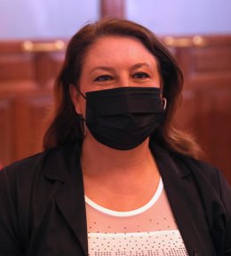 La consejera Agricultura, Ganadería, Pesca y Desarrollo Sostenible, Carmen Crespo, en el Consejo Consultivo de Política Agraria.