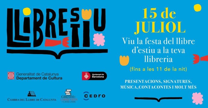 Imagen del cartel de la primera edición de la fiesta literaria 'Llibrestiu'