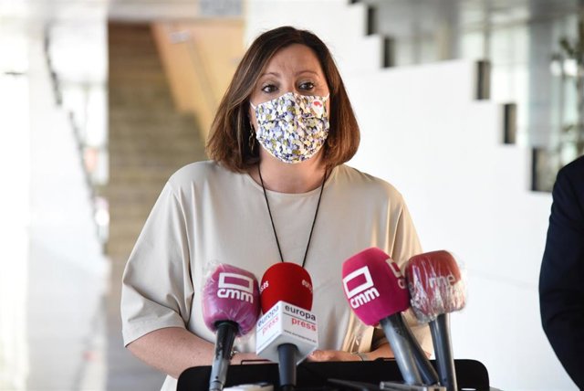 La consejera de Economía, Empresas y Empleo, Patricia Franco, en declaraciones a los medios