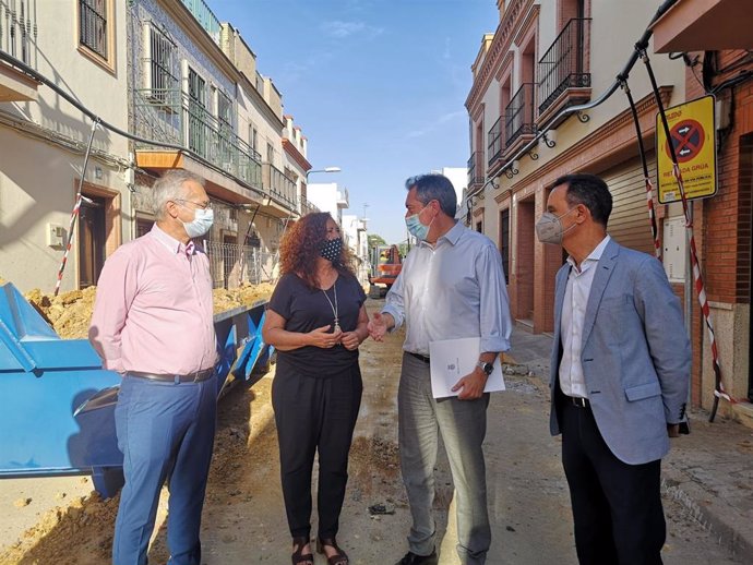 Espadas visita las obras de Bellavista