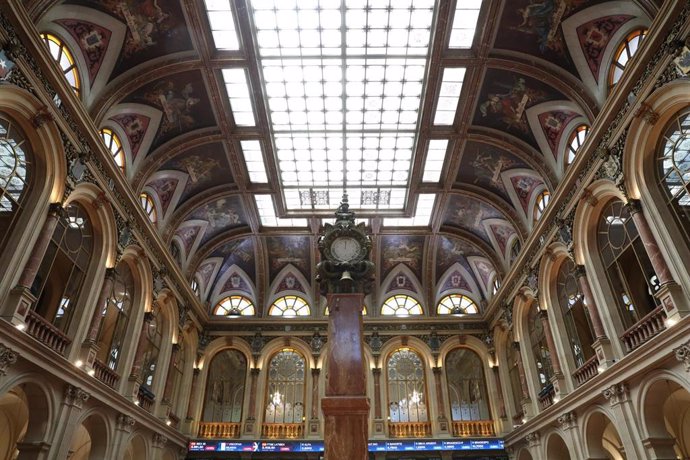 Interior del Palacio de la Bolsa de Madrid, a 30 de junio de 2021, en Madrid (España).