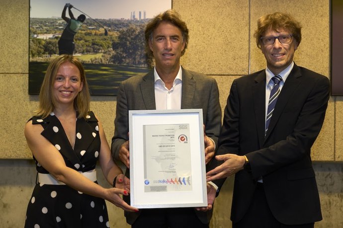 Lourdes Carabias, directora de operaciones de SGS, Gerard Tsobanian, presidente y CEO de MTP, y Roberto Camacho, director comercial de SGS.