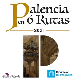 Cartel del programa para descubrir 18 templos palentinos.