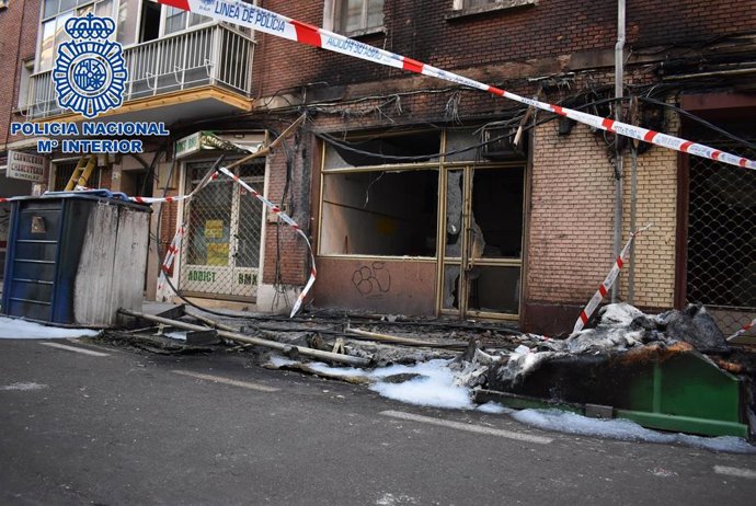 Incendio en Palencia por el que ya se ha detenido a uno de los presuntos autores.