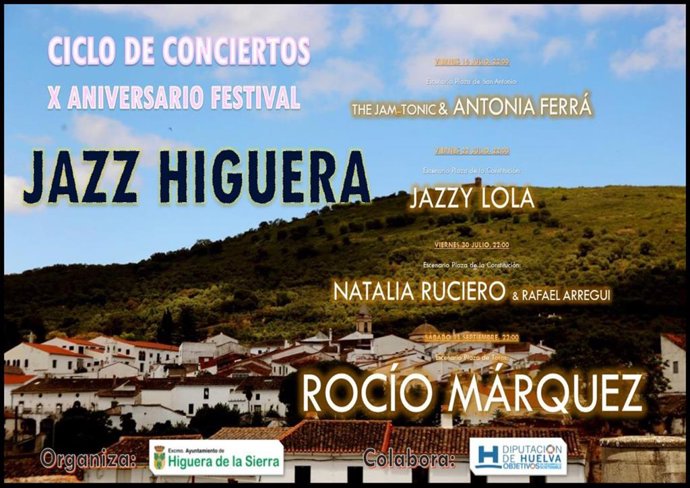 Cartel de la décima edición del Festival Jazz Higuera.