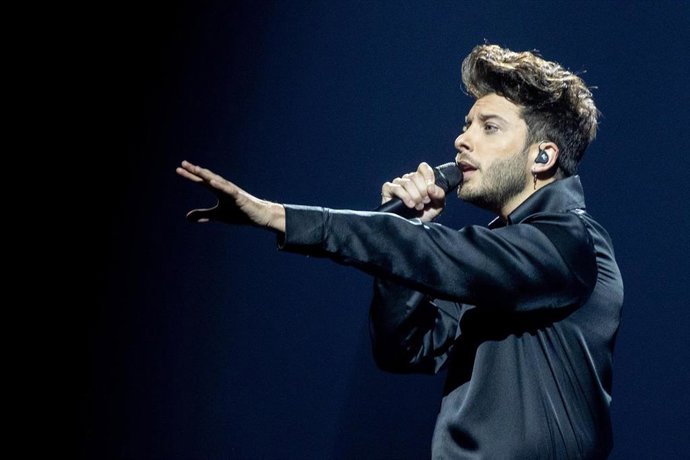 Archivo - Actuación de Blas Cantó en Eurovisión 2021