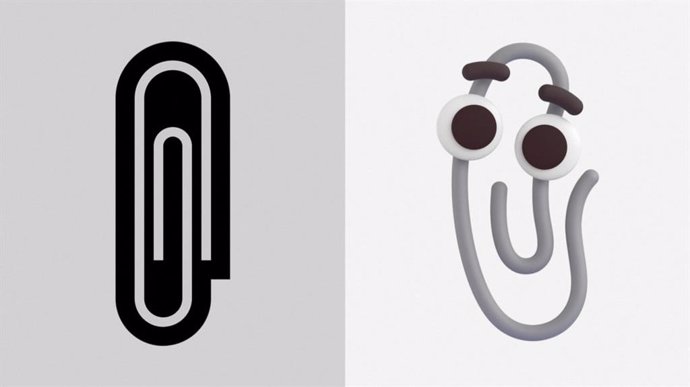 Nuevo emoji de clip basado en el antiguo asistente de Office, Clippy.