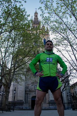 El atleta Eduardo Zapata