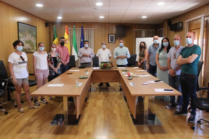 Reunión de los representantes de los municipios en El Ronquillo