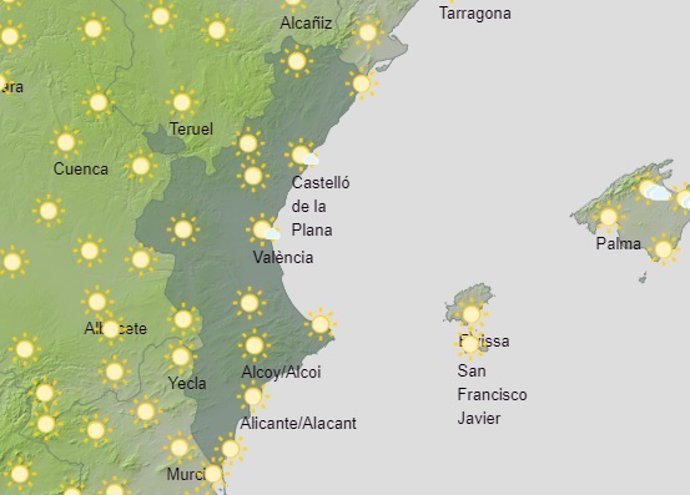Predicción del tiempo para este sábado 17 de julio