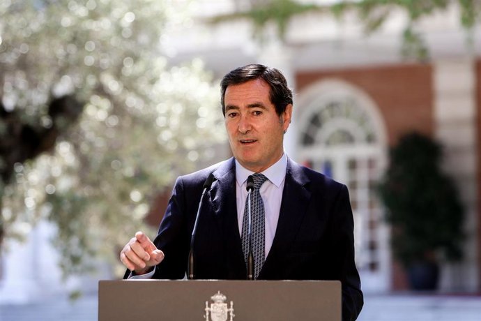 El presidente de la CEOE, Antonio Garamendi