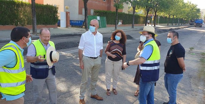 Muñoz visita las obras de Bermejales