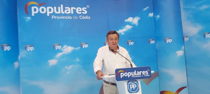 Archivo - José Loaiza, portavoz del PP en la Diputación de Cádiz