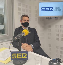 El delegado del Gobierno en Galicia, José Miñones, en una entrevista para Cadena Ser.