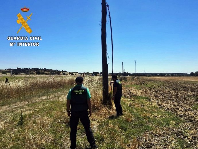 Guardia Civil investiga robo de cable de cobre en Badajoz