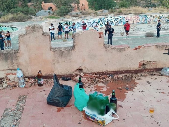 Imagen de un botellón en La Quinta