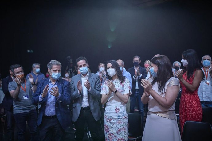 Acto de clausura de la convención política de Ciudadanos, en el espacio para eventos Nube de Pastrana, a 18 de julio de 2021, en Madrid (España).