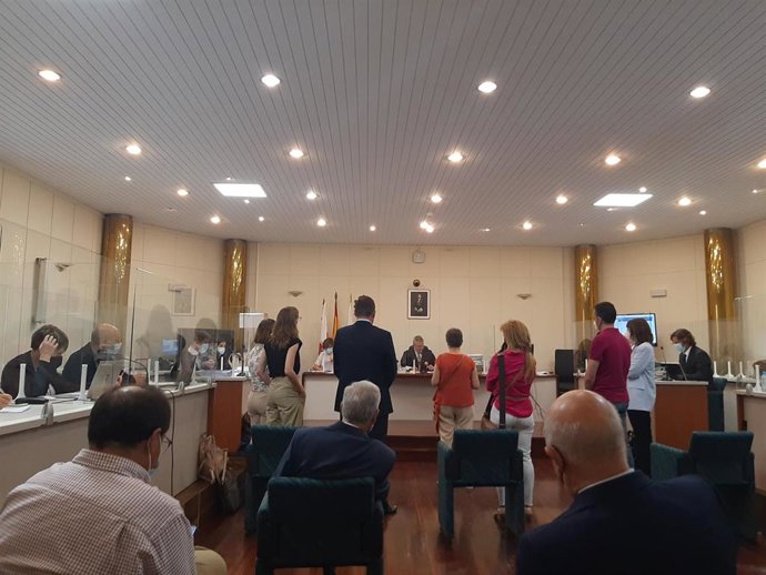 Peritos declarando durante el juicio por los vertidos contaminantes de Sniace al Saja-Besaya.