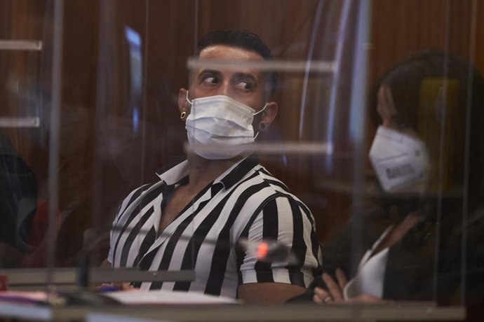 El acusado del crimen de Carmona durante la celebración del juicio