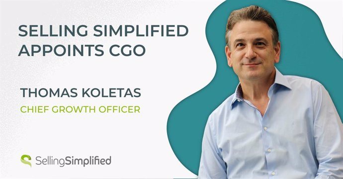 Selling Simplified announces Thomas Koletas as Chief Growth Officer.
