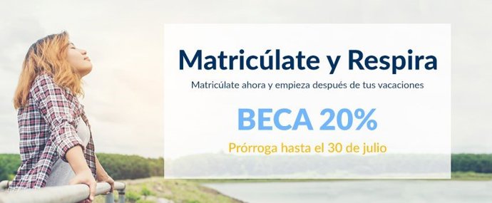 BECA 20% en todo el catálogo formativo.