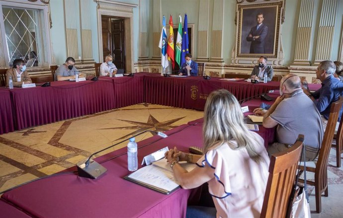 La Comisión de Planificación y Organización del I Foro de Industria Auxiliar de Huelva.