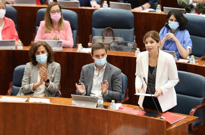 La portavoz del PSOE en la Asamblea de Madrid, Hana Jalloul.