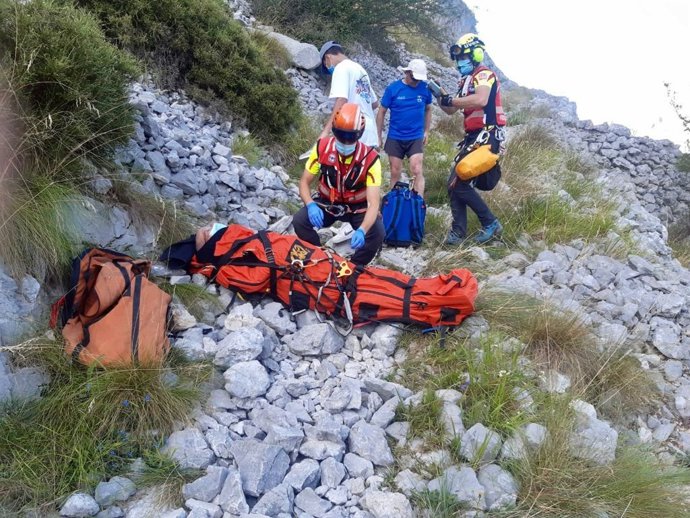 Rescate senderista en Picos de Europa