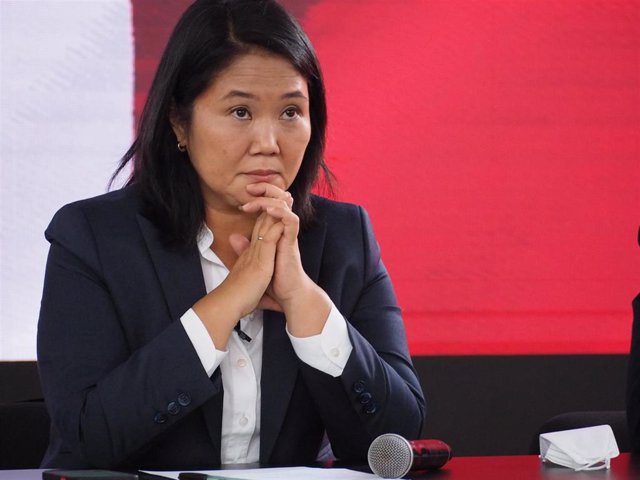 La candidata presidencial peruana Keiko Fujimori