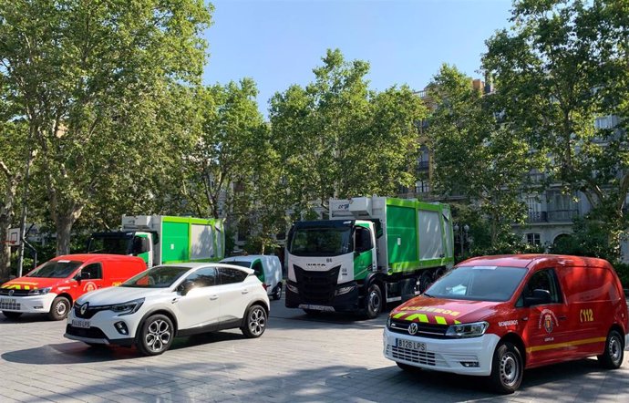 Nuevos vehículos presentados por el Ayuntamiento de Valladolid.