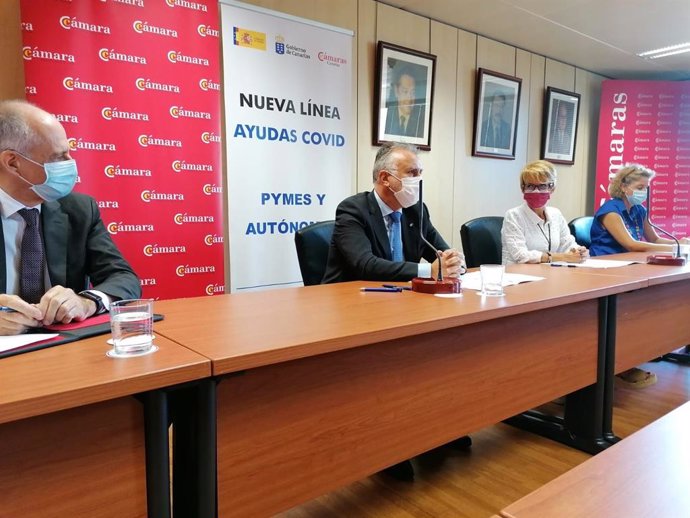 Rueda de prensa del presidente de Canarias, Ángel Víctor Torres, para hacer balance de la convocatoria de ayudas de 87,4 millones para pymes y autónomos