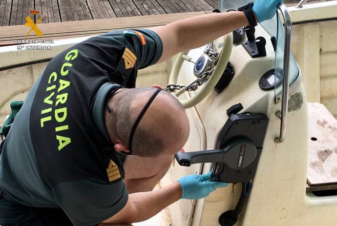 Un guardia en la embaración