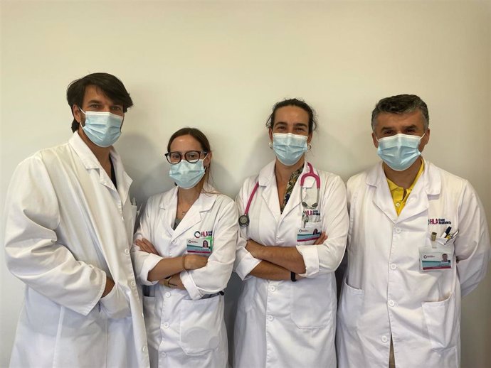 El equipo de Medicina Interna del hospital HLA Inmaculada (Granada) estudia el 'Beneficio del empleo precoz de la oxigenoterapia de alto flujo (ONAF) en pacientes con neumonía por SARS-CoV-2'.