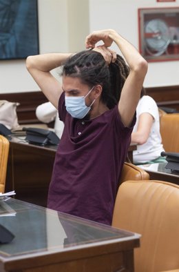 El secretario de Organización de Podemos, Alberto Rodríguez, a su llegada a la Comisión de Trabajo, Inclusión, Seguridad Social y Migraciones en el Congreso de los Diputados, a 1 de julio de 2021, en Madrid, (España).