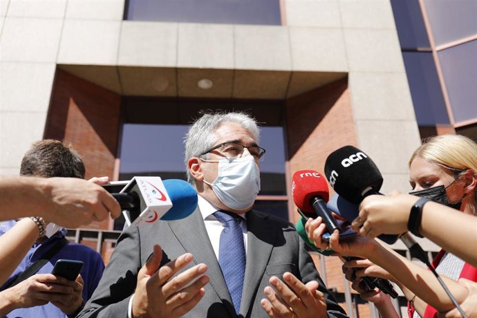 El coordinador de defensa de los exconsejeros del PDeCAT y exconsejero de Presidencia, Francesc Homs, a su llegada al Tribunal de Cuentas, a 30 de junio de 2021, en Madrid, (España). El Tribunal de Cuentas continúa la vista que inició ayer para escuchar