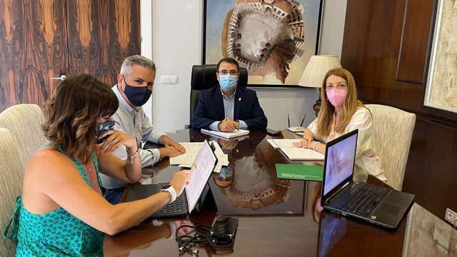 Reunión con el alcalde de Andújar
