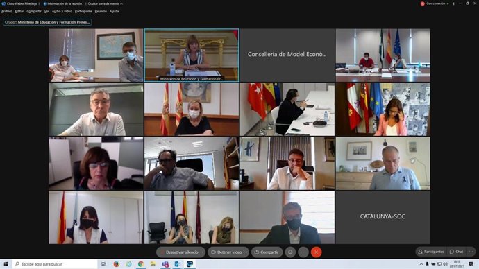 El consejero de Industria, Enrique Fernández, participa en la Conferencia Sectorial de FP.