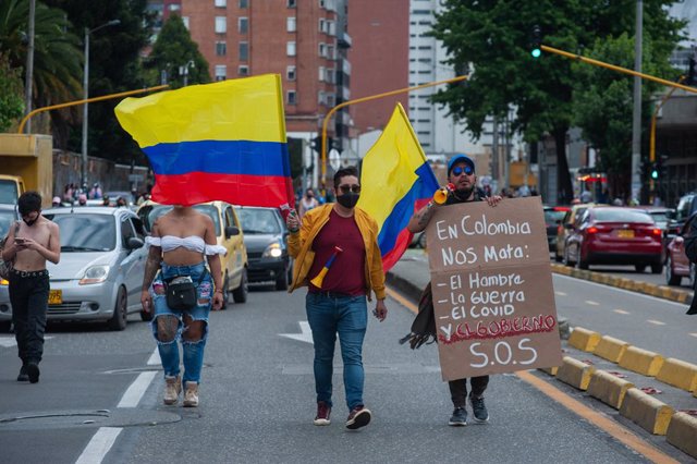 Archivo - Protestas en Colombia