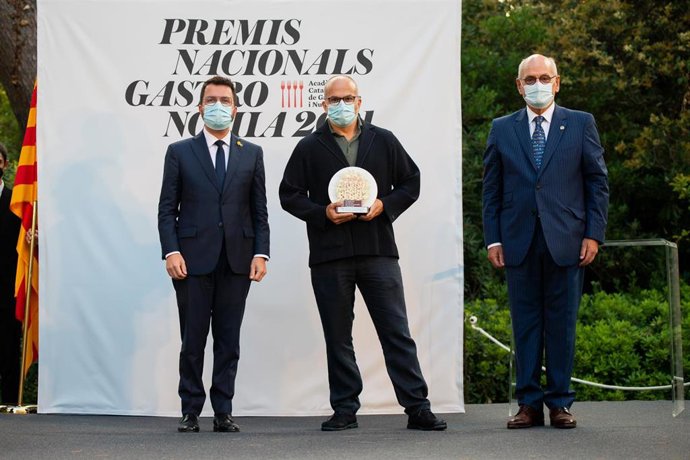 El chef del restaurante Alkimia de Barcelona, Jordi Vil, ha recibido este martes el Premi Nacional de Gastronomia 2021