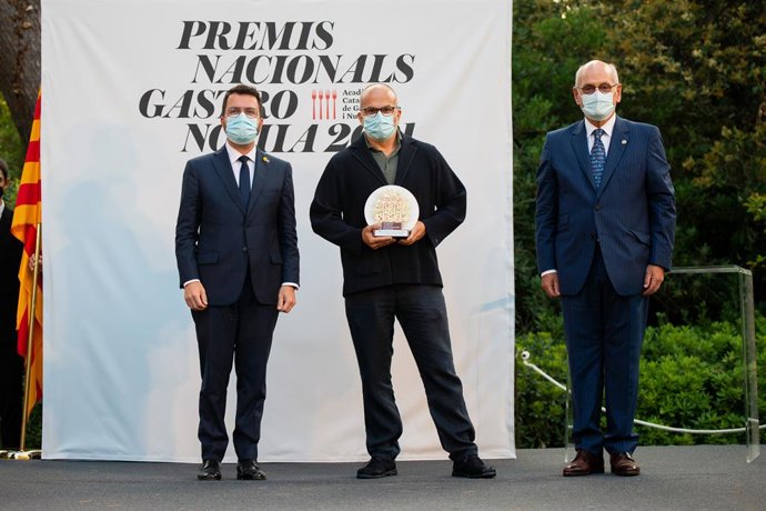 El chef del restaurante Alkimia de Barcelona, Jordi Vil, ha recibido este martes el Premi Nacional de Gastronomia 2021