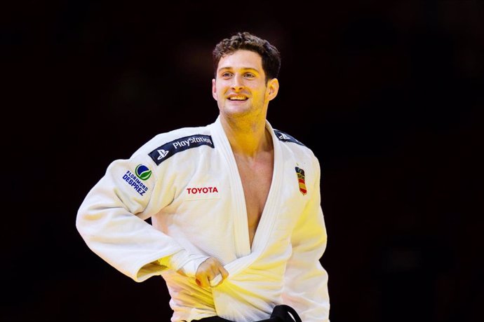 Archivo - Nikoloz Sherazadishvili, oro en el IJF World Judo Championships 2021