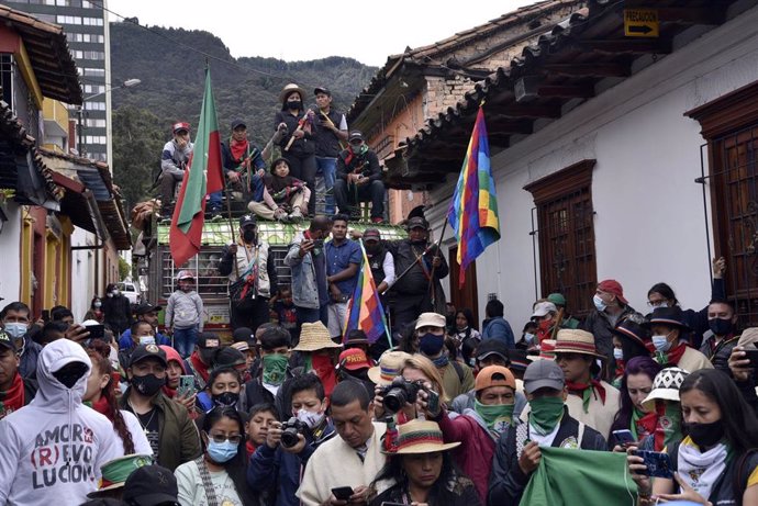 Protestas antigubernamentales en Colombia en el Día de la Independencia