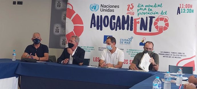 Pressentanción del programa que se desarrollará para celebrar el Día para la Prevención de los Ahogamientos en Las Palmas de Gran Canaria