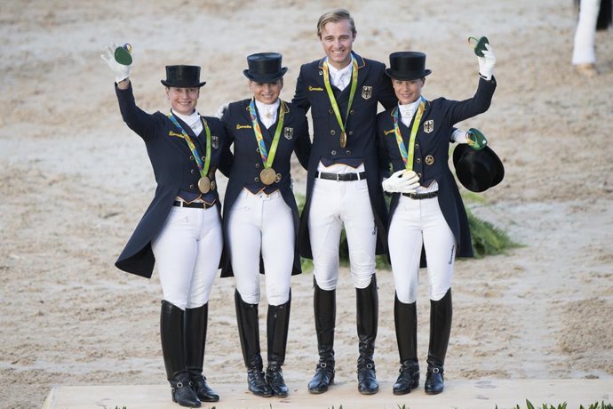 Team Germany arrive at the Tokyo 2020 Olympic Games as defending champions and strong favourites to do it all over again.  FEI/Richard Juilliart