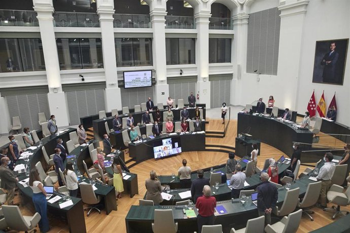 Vista general de una sesión plenaria en el Ayuntamiento de Madrid